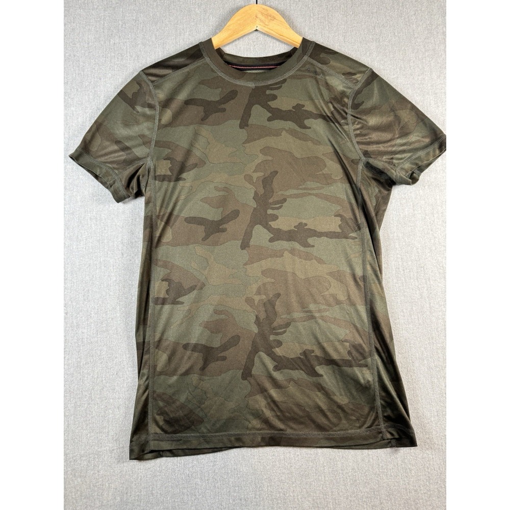 Abercrombie Fitch Camo Athletic Shirt Mens Medium Compression Workout Tee - Picture 2 of 16